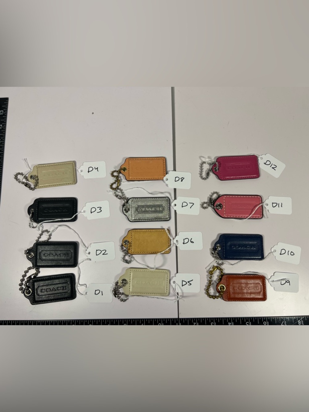 Coach Hangtag Bag Charm Key Fob Replacement Sold Separately